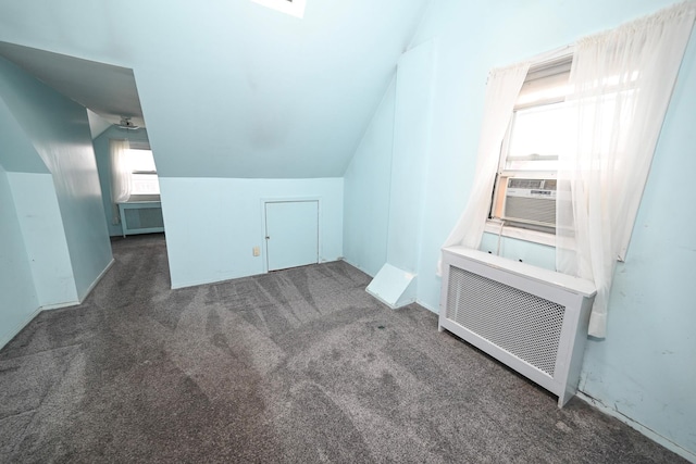 1078 Hancock Ave, Franklin Square, NY 11010 - bonus room with carpet flooring, healthy amount of natural light, vaulted ceiling, and cooling unit