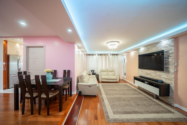 98-40 64th Ave Unit 1B, Rego Park, NY 11374 - living room with light wood-style flooring and recessed lighting