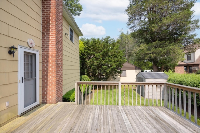 17 Shady Ln, Scarsdale, NY 10583 - wooden deck featuring a yard and a shed