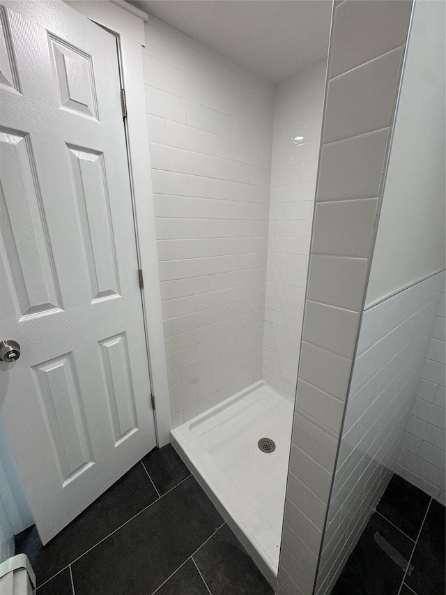 1140 Sutter Ave, Brooklyn, NY 11208 - full bath with tile patterned flooring and a shower stall
