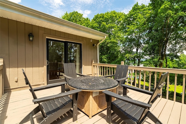 4 S Hill Rd, Tomkins Cove, NY 10986 - wooden terrace featuring outdoor dining area