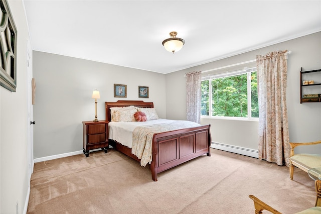 4 S Hill Rd, Tomkins Cove, NY 10986 - bedroom featuring a baseboard radiator and light carpet