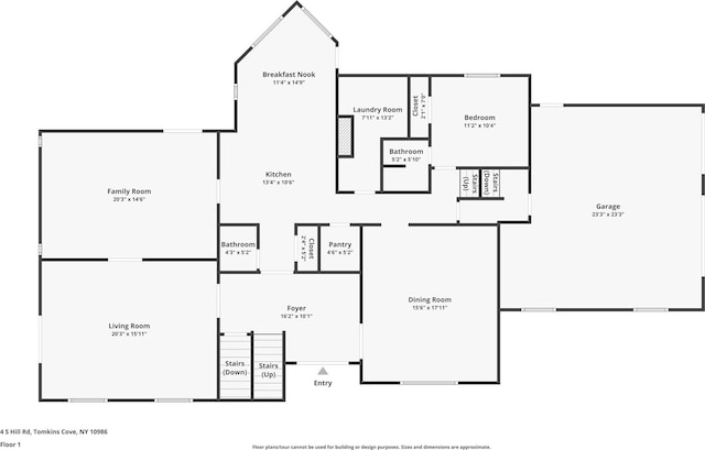 4 S Hill Rd, Tomkins Cove, NY 10986 - view of home floor plan