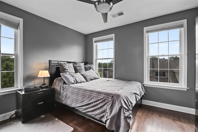 8 Langeloth Dr, Cortlandt Manor, NY 10567 - bedroom with wood-type flooring and ceiling fan