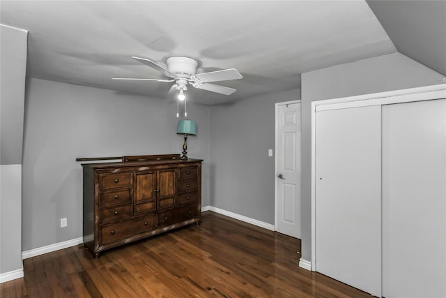20 Spring Garden St, Valley Stream, NY 11580 - bedroom featuring dark wood finished floors, a closet, and a ceiling fan