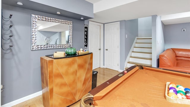 35 Terrace Ln Unit 35, Patchogue, NY 11772 - interior space featuring stairway and pool table