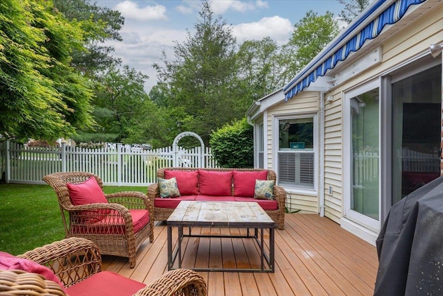 1 Ledgewood Cir E, Setauket, NY 11733 - wooden terrace with outdoor lounge area