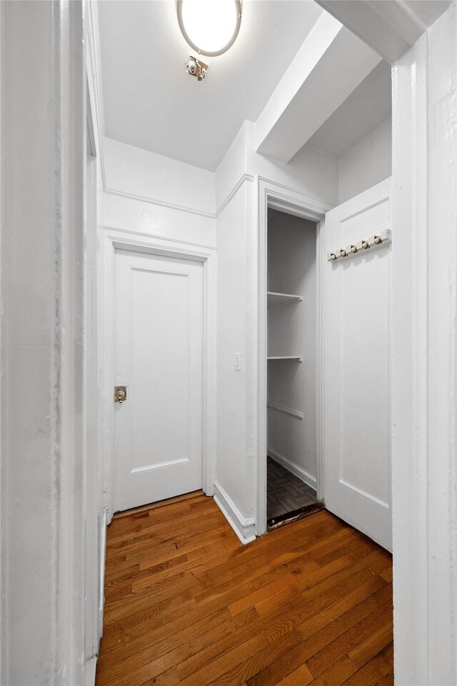 416 Ocean Ave Unit 15, Brooklyn, NY 11226 - corridor featuring wood finished floors