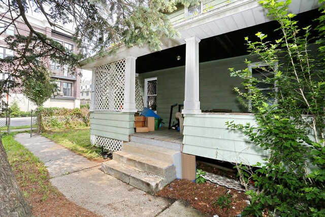 23 N Midland Ave, Nyack, NY 10960 - doorway to property with a porch