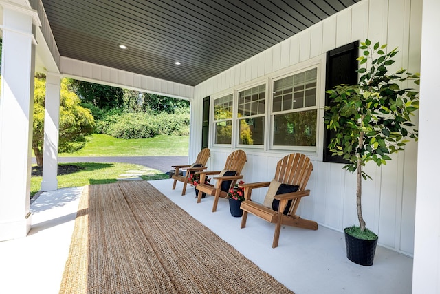 2022 Van Cortlandt Cir, Yorktown Heights, NY 10598 - covered porch with a yard