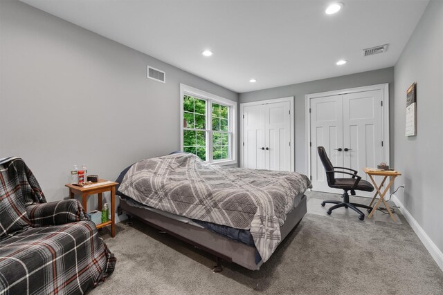 1 Hidden Hills Ct, Warwick, NY 10990 - carpeted bedroom with multiple closets and recessed lighting