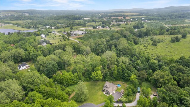 1 Hidden Hills Ct, Warwick, NY 10990 - bird's eye view of a heavily wooded area and a large body of water