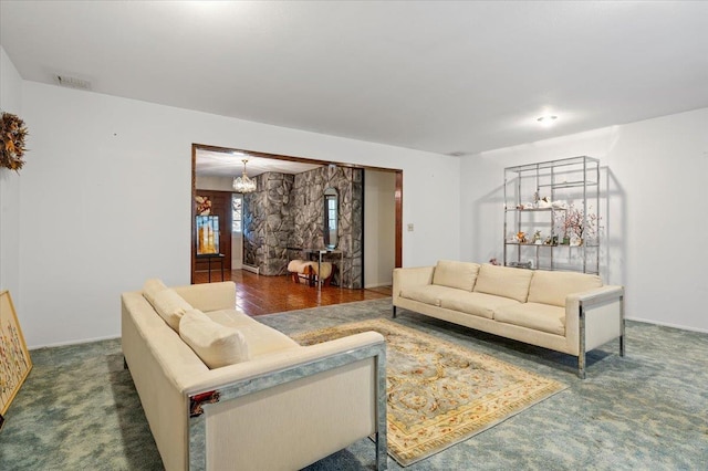 175 Laurel Ln, Laurel Hollow, NY 11791 - living room featuring carpet flooring