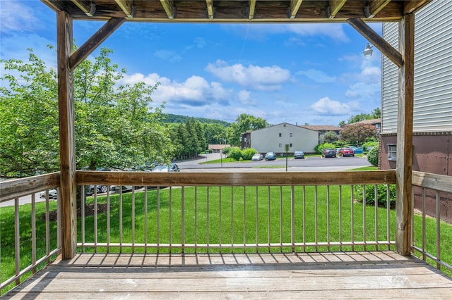 255 Country Club Ln, Pomona, NY 10970 - wooden terrace with a lawn