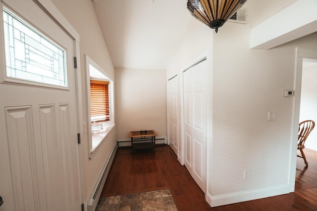 19 Harper Ave, Montrose, NY 10548 - corridor with a baseboard heating unit and wood finished floors