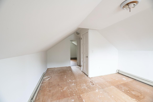 19 Harper Ave, Montrose, NY 10548 - additional living space featuring baseboard heating and vaulted ceiling