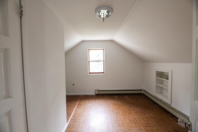 19 Harper Ave, Montrose, NY 10548 - additional living space with baseboard heating, built in features, and lofted ceiling