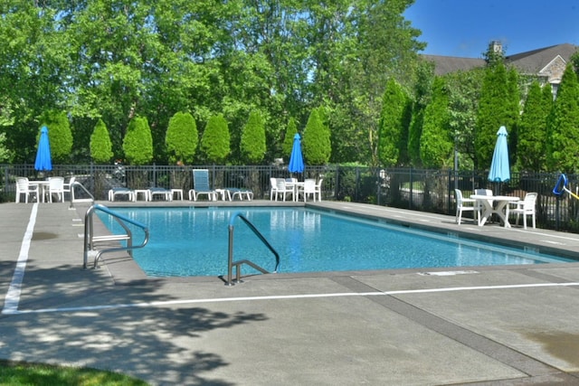 30 N De Baun Ave N Unit 208, Suffern, NY 10901 - community pool with a patio area and view of scattered trees