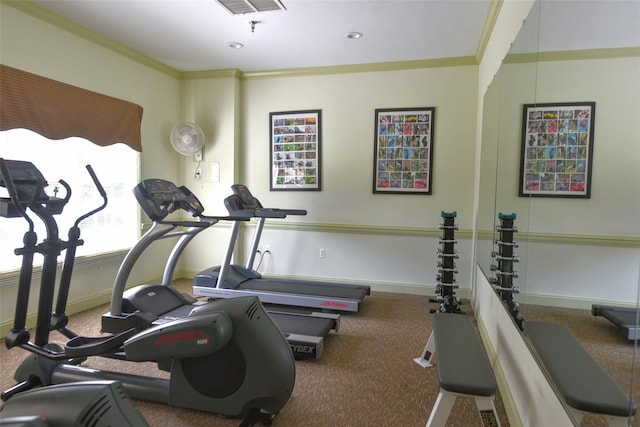 30 N De Baun Ave N Unit 208, Suffern, NY 10901 - exercise area featuring crown molding