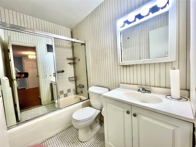 530 Hudson Ave Unit A4, Cedarhurst, NY 11516 - full bath featuring tile patterned flooring, shower / bathtub combination, wallpapered walls, and vanity