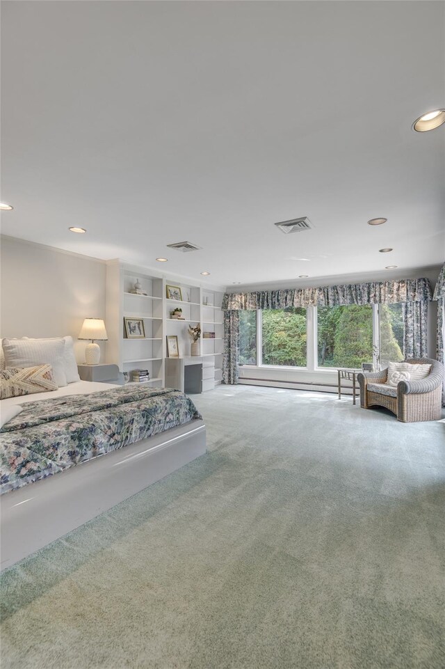 64 Highland Ave, Roslyn, NY 11576 - carpeted bedroom featuring recessed lighting