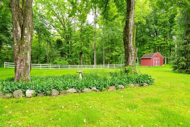 591 Hillside Lake Rd, Wappingers Falls, NY 12590 - view of yard with an outbuilding and a barn