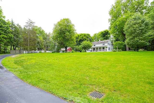 591 Hillside Lake Rd, Wappingers Falls, NY 12590 - view of yard with view of wooded area