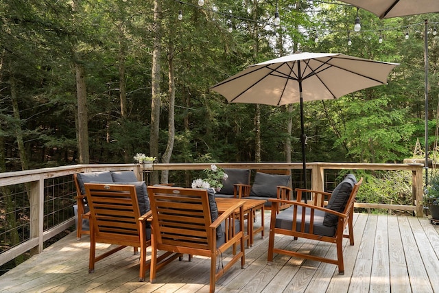 70 Reardon York Est, Canaan, NY 12029 - wooden terrace featuring a forest view