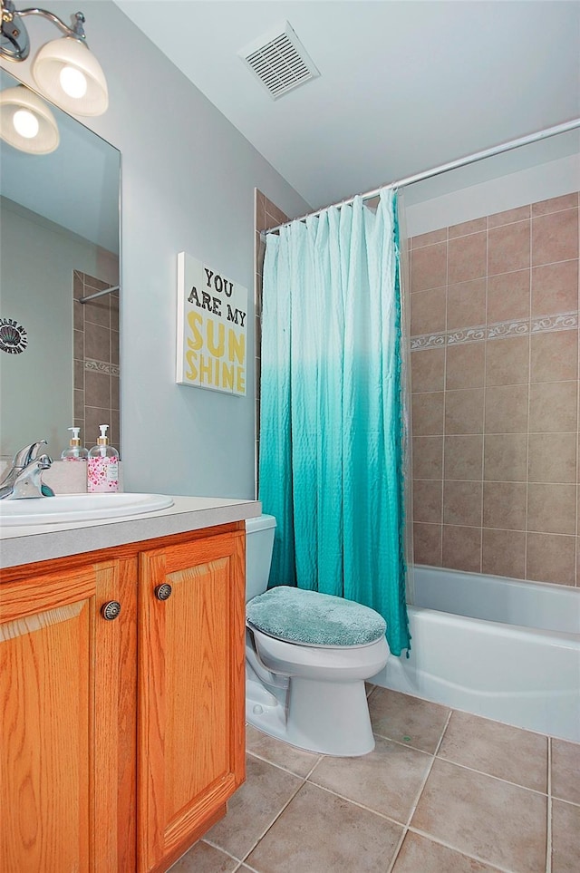 3 Moorefield Cir, Highland Mills, NY 10930 - full bathroom featuring tile patterned flooring, shower / tub combo with curtain, and vanity