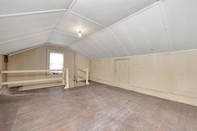 88-11 79th Ave, Glendale, NY 11385 - bonus room featuring vaulted ceiling and hardwood / wood-style floors