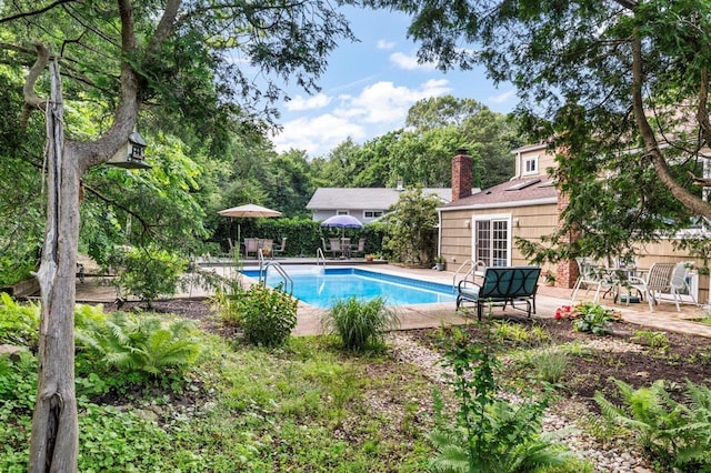 19 Salisbury Dr N, East Northport, NY 11731 - view of swimming pool with a patio area