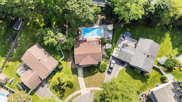 19 Salisbury Dr N, East Northport, NY 11731 - bird's eye view of a pool area