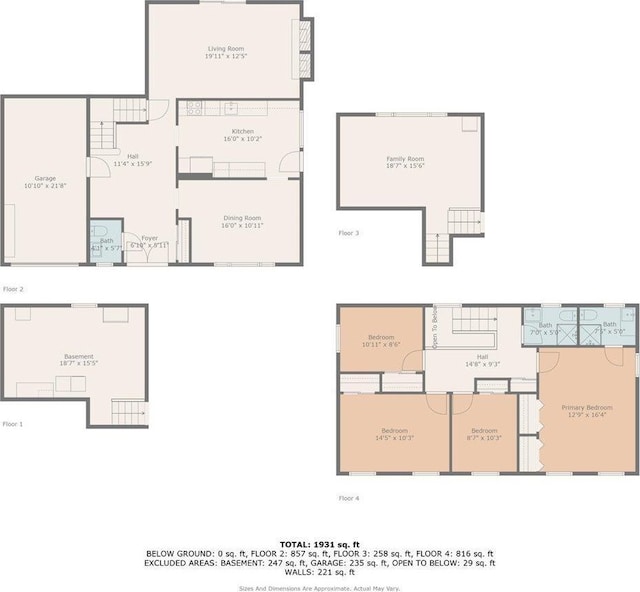 19 Salisbury Dr N, East Northport, NY 11731 - view of floor plan / room layout