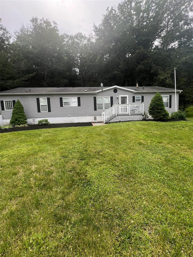 3465 Rte 22, Dover Plains, NY 12522 - manufactured / mobile home featuring a deck and a front yard
