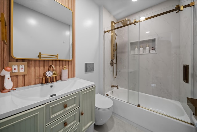 3234 204th St, Bayside, NY 11361 - full bath with bath / shower combo with glass door and vanity