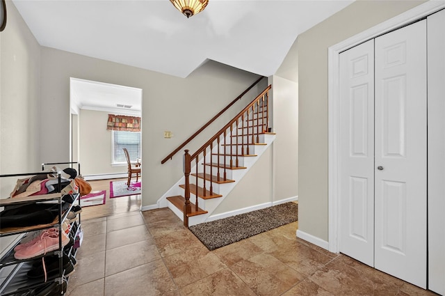 4 Debbie Ct, Chester, NY 10918 - staircase featuring a baseboard radiator and baseboards