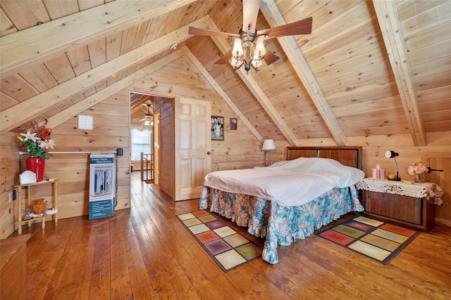4 Debbie Ct, Chester, NY 10918 - bedroom with wood ceiling, wood walls, and wood-type flooring