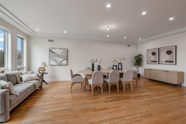 17 Union Rd Unit 208, Spring Valley, NY 10977 - dining area featuring recessed lighting and light wood-style flooring