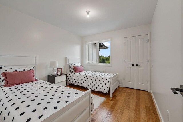 17 Union Rd Unit 208, Spring Valley, NY 10977 - bedroom with light wood-style flooring and a closet