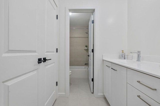 17 Union Rd Unit 208, Spring Valley, NY 10977 - bathroom with vanity, tile patterned flooring, and washtub / shower combination