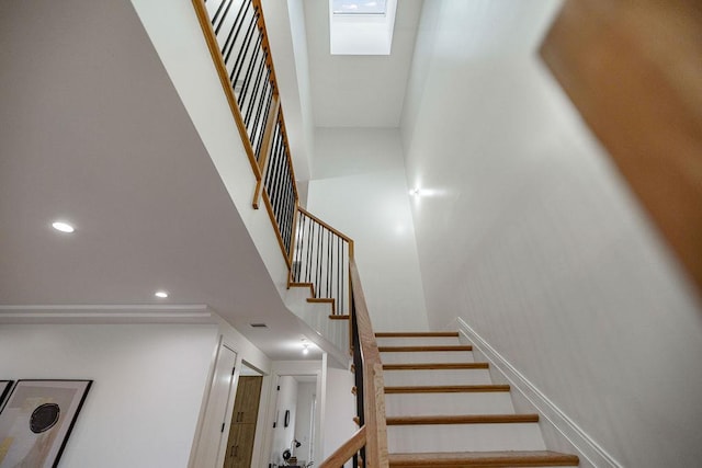 17 Union Rd Unit 208, Spring Valley, NY 10977 - stairway with a towering ceiling and recessed lighting