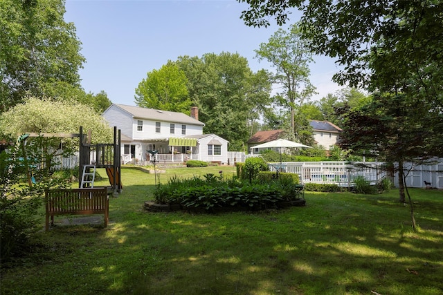 4 Tower Rd, Hopewell Junction, NY 12533 - view of yard featuring a swimming pool