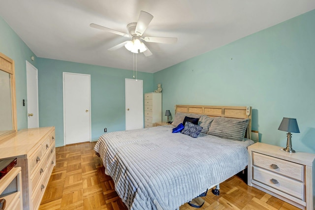 98 Dehaven Dr Unit 1F, Yonkers, NY 10703 - bedroom with a ceiling fan