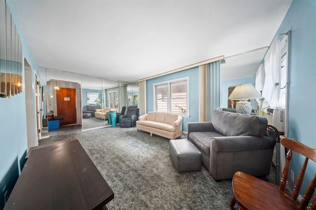 94 Shaw Ave, Valley Stream, NY 11580 - carpeted living room featuring cooling unit