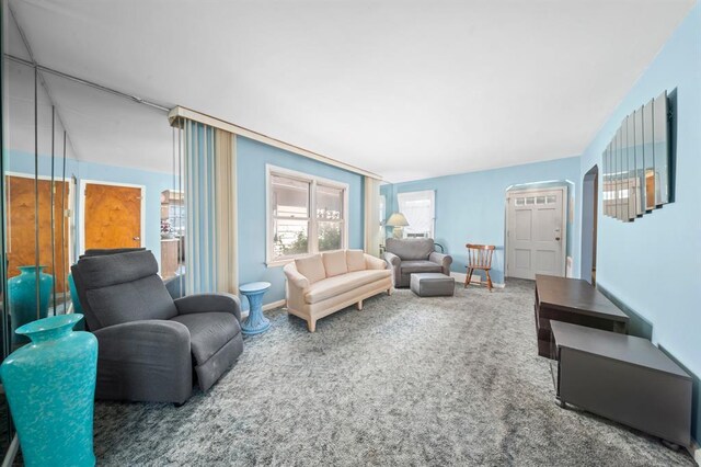 94 Shaw Ave, Valley Stream, NY 11580 - living area featuring carpet flooring