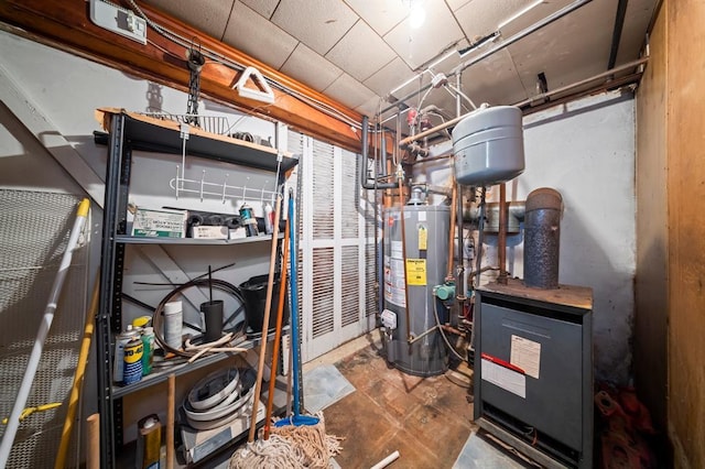 94 Shaw Ave, Valley Stream, NY 11580 - utility room with gas water heater