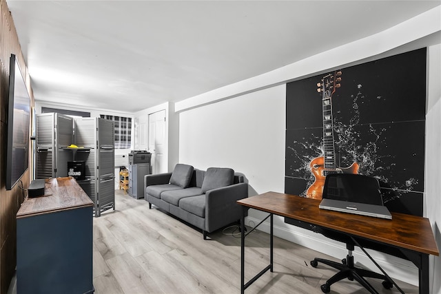 62 Buchanan Pl, Bronx, NY 10453 - office area featuring light wood finished floors