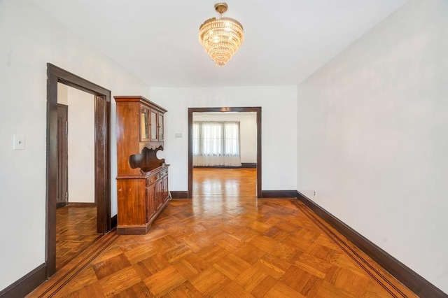 11467 202nd St, Saint Albans, NY 11412 - hall featuring a chandelier and baseboards