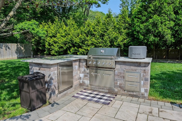 7 Long View Dr, Wading River, NY 11792 - view of patio with exterior kitchen