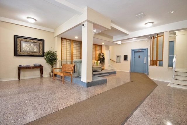 10 Lake St Unit 4E, White Plains, NY 10603 - lobby featuring stairs and recessed lighting